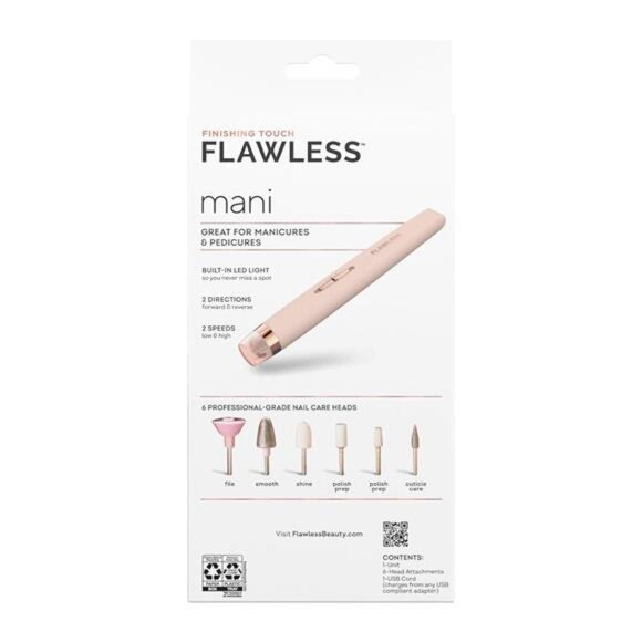 Finishing Touch Flawless Salon Nails Kit, Electronic Nail File and Full Manicure - Picture 2 of 7